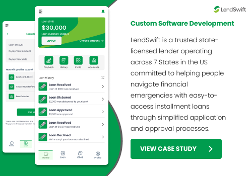 Custom Software Development for Lendswift