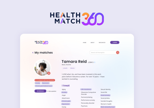 Rapid validation of a therapist matching web app