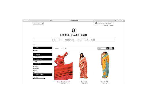 Little Black Sari