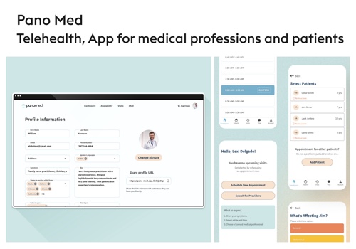 PanoMed - Telehealth app for doctors and patients