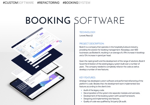 Booking system development