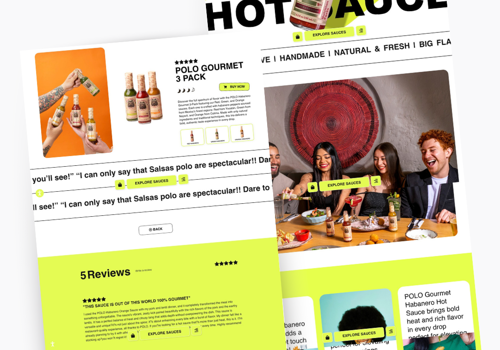 eCommerce Web Design for Hot Sauce Brand