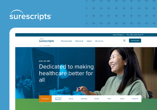 Surescripts Award-Winning Website Redesign