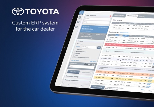 Toyota custom ERP/CRM system